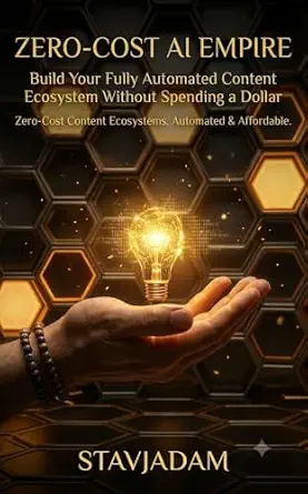Zero-Cost AI Empire book cover by Stav Adam